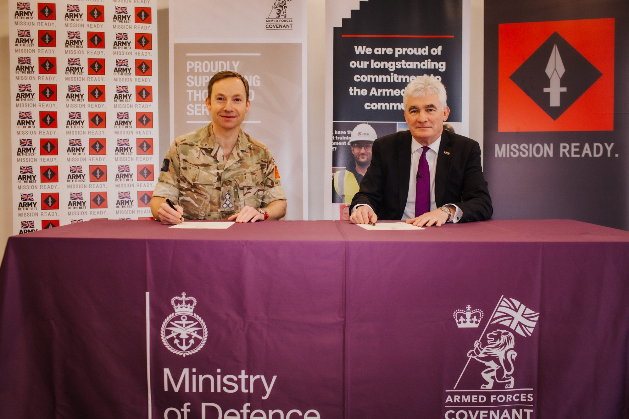 Kier Re Signs Armed Forces Covenant To Support Armed Forces Community   Armed Forces Covenant Resigning 