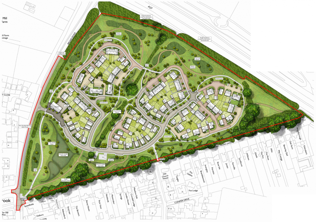 Cala Homes Secures Two Sites To Deliver 200 New Homes In West Sussex   Hambrook Layout 1024x721 