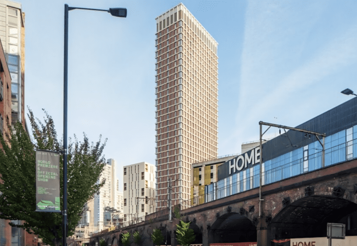 The 37-storey student accommodation development will sprout from the old Hotspur Press mill building on Cambridge Street