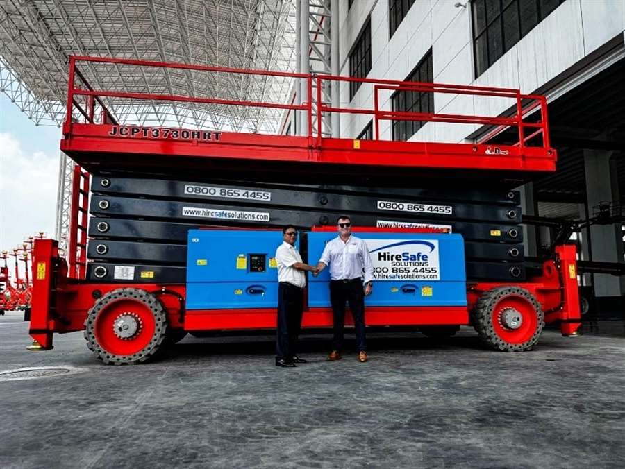 Hire Safe Solutions has partnered with Chinese manufacturer Dingli to build the Dingli 3730HRT- the world's tallest scissor lift at 37 metres