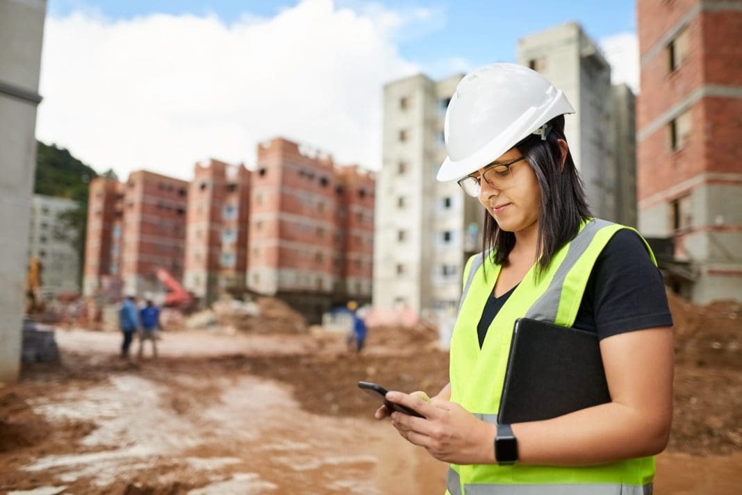 Woman in construction, the procurement for which represents the reason SCAPE has been golden standard verified