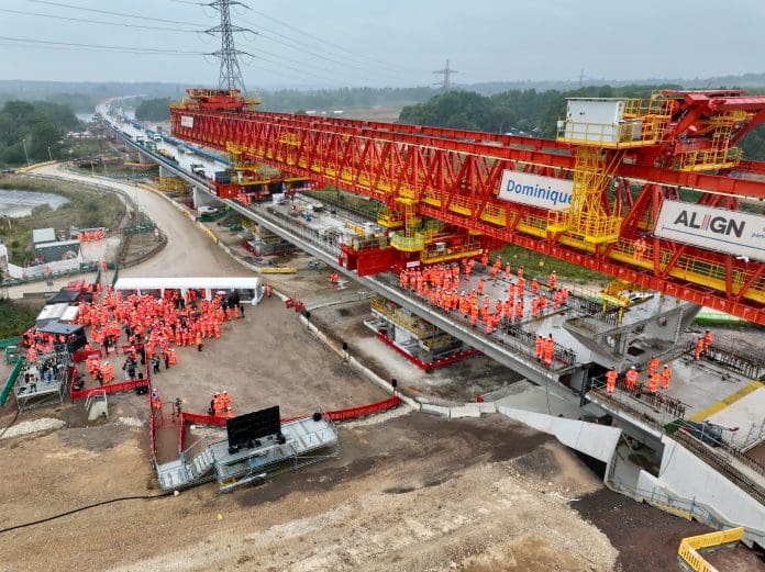 The Colne Valley Viaduct has officially become the UK's new longest rail bridge at 3.4km or 2.1 miles, after two years of construction