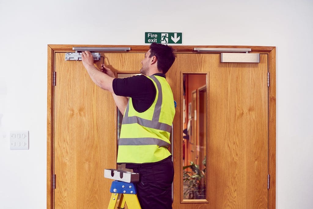 Passive fire safety includes ensuring regular maintenance of fire doors