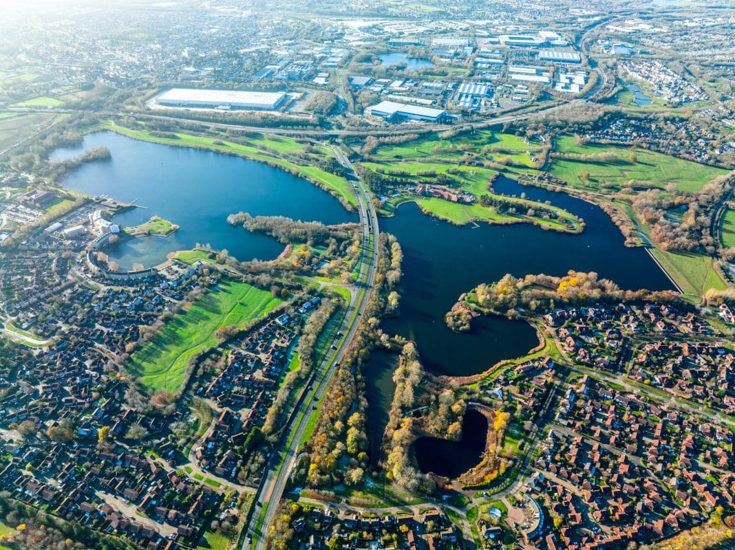 Milton Keynes, an example of a new town. New town masterplanning is recommended