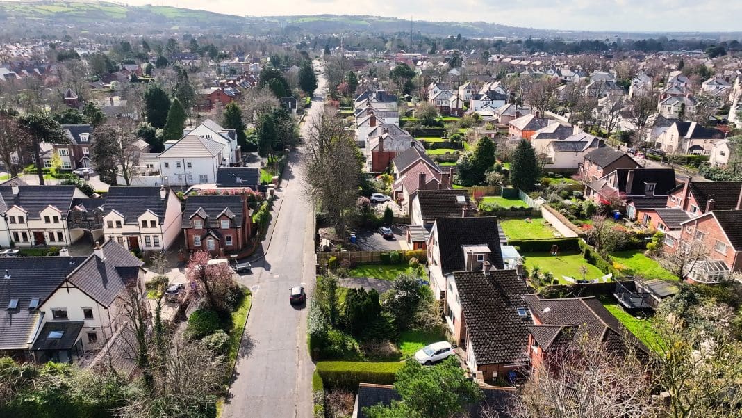 Homes in East Belfast, Northern Ireland, the building of which the new CIS report says is slowing significantly in 2024