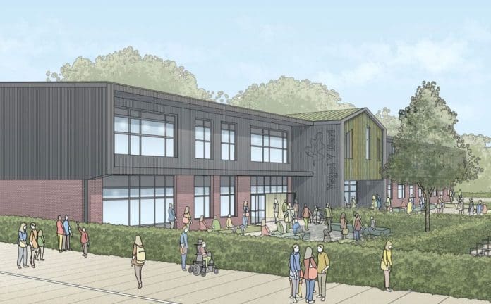 The £22m Cardiff school is set to be completed by Morgan Sindall