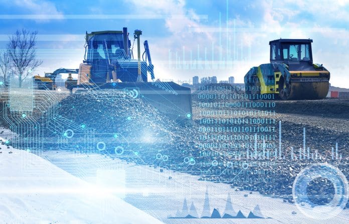 the concept of the production of works on the construction of a highway. Analysis of data and works using artificial intelligence and full automation