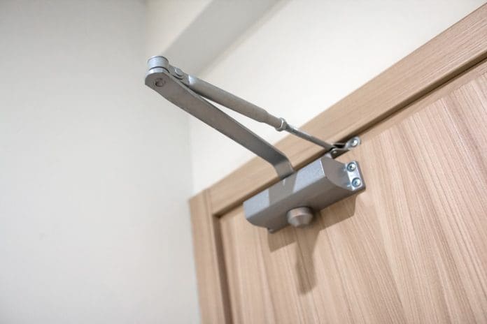 modern mechanism for automatically closing the door