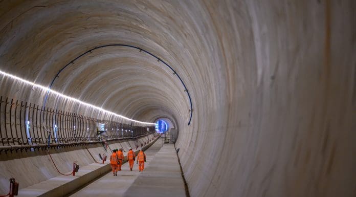 The HS2 twin bore tunnel, Long Itchington Wood Tunnel