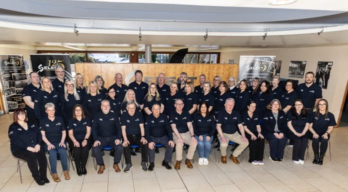 Mike Stark, front row centre, with the 2025 SELECT staff