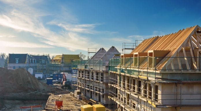 construction site of new homes, which could benefit from Thermakap