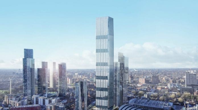 Concept rendering of the Nobu tower in Manchester