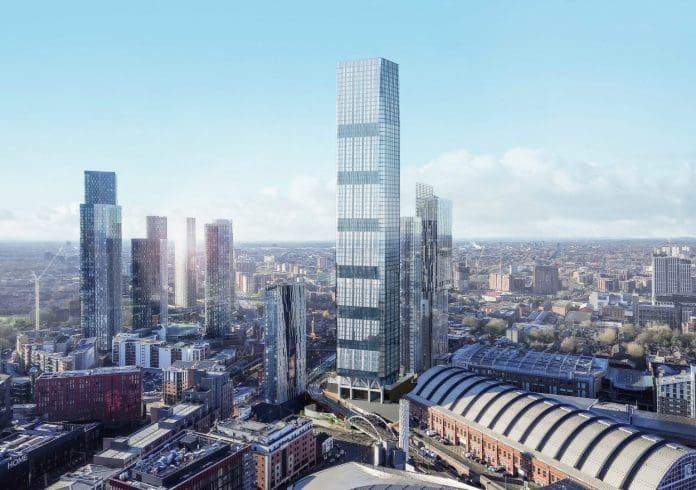 Concept rendering of the Nobu tower in Manchester